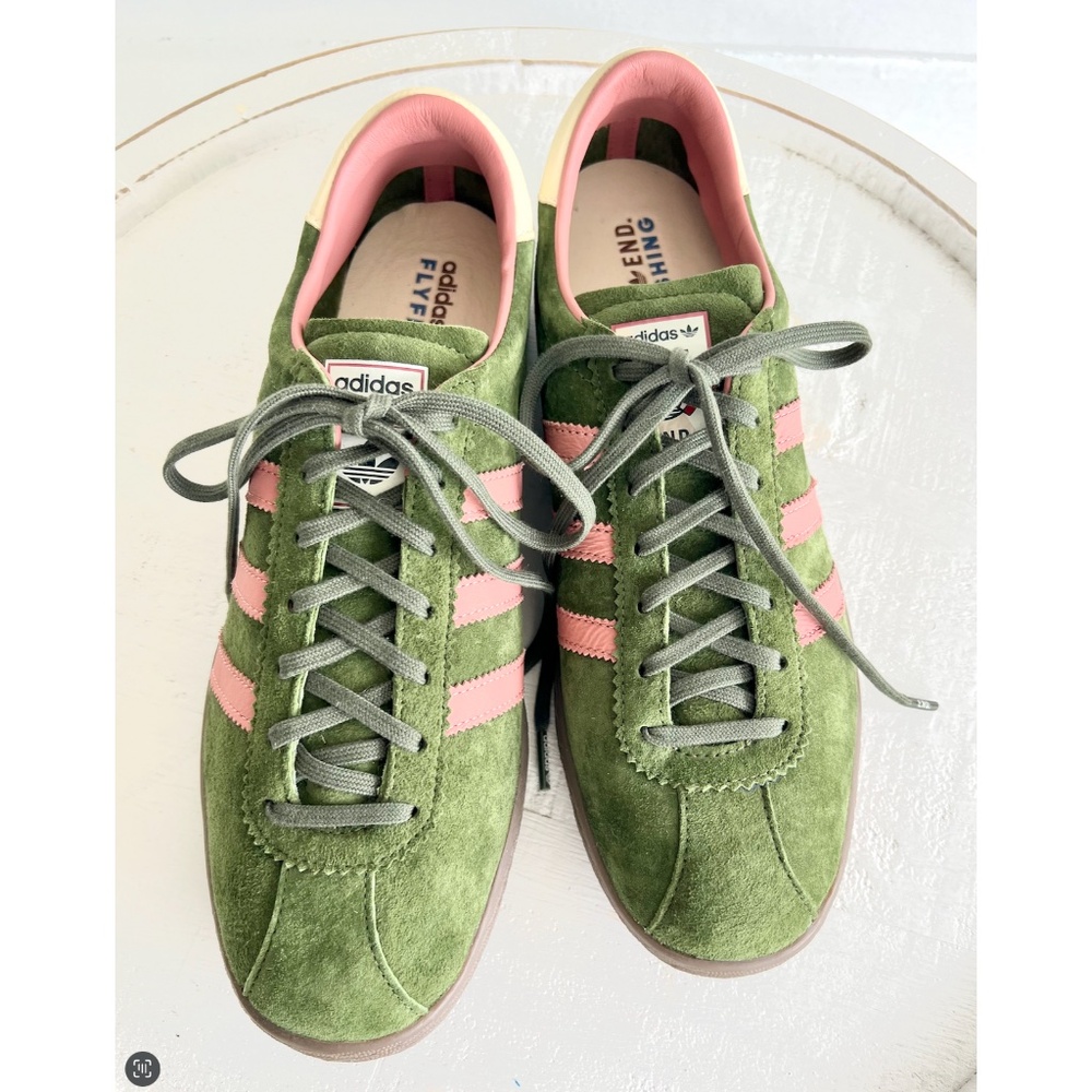 END. x ADIDAS Tobacco 'Fly Fishing' Sneakers in Pine/Gum - NWOB - 11 - Picture 4 of 12
